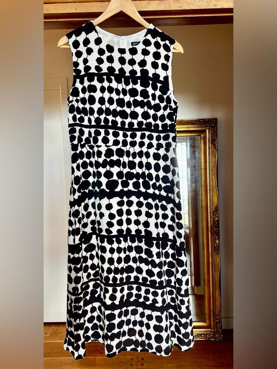 Marimekko Dresses & Skirts - Marimekko Onanda Tikat black white dot shift dress size 40 or approx Large